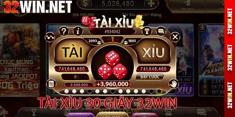 tài xỉu 30 giây tại nhà cái 32win